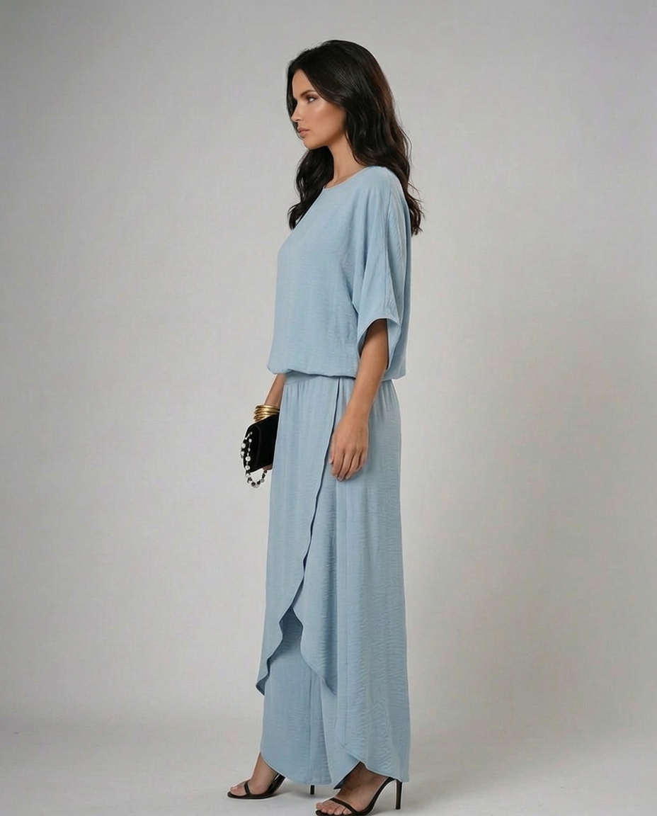 Isabel · Ensemble élégant avec haut et pantalon fluide
