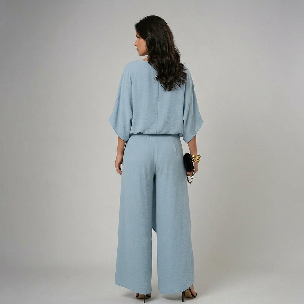 Isabel · Ensemble élégant avec haut et pantalon fluide