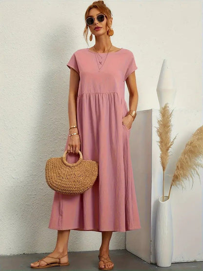 Juliane™ | Robe en lin premium avec poches