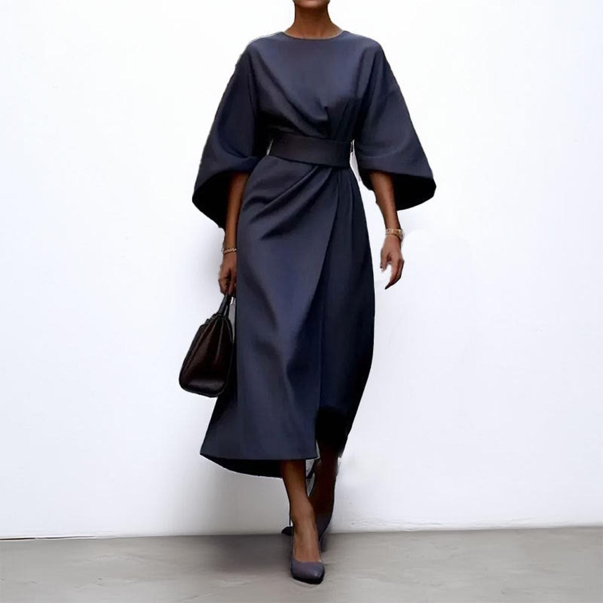 Lorraine™ | Robe longue ceinturée et raffinée