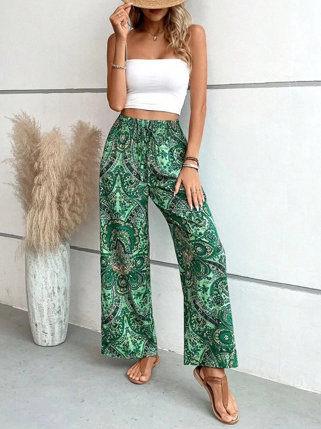 Lauren™ | Pantalon large imprimé