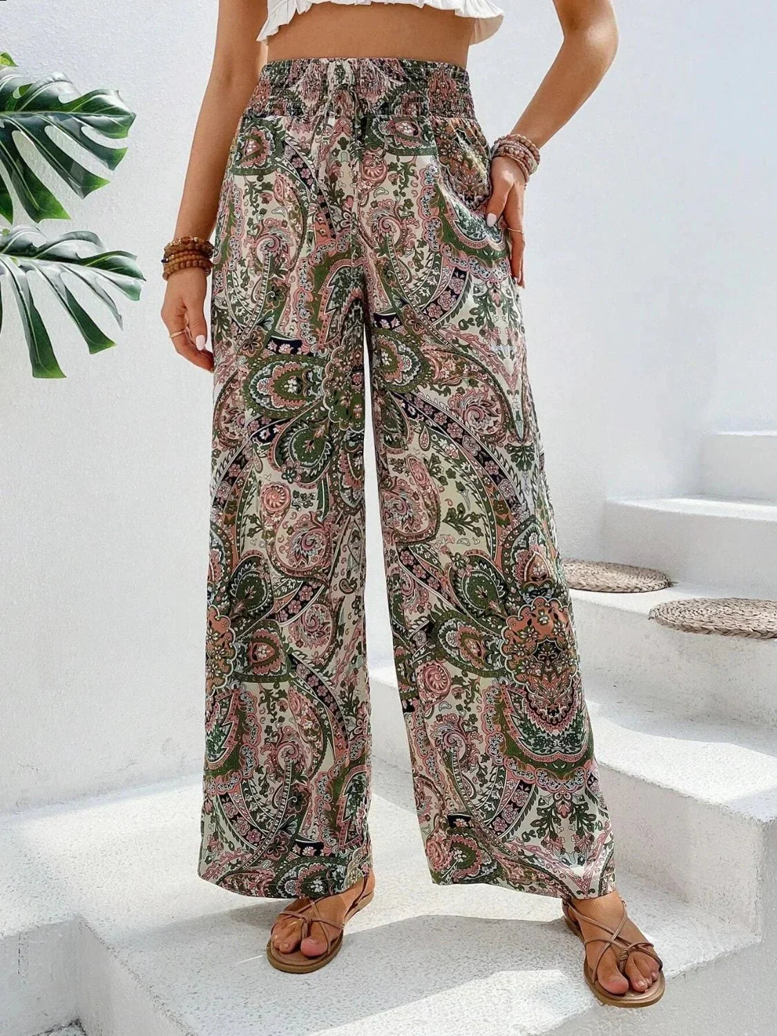 Lauren™ | Pantalon large imprimé