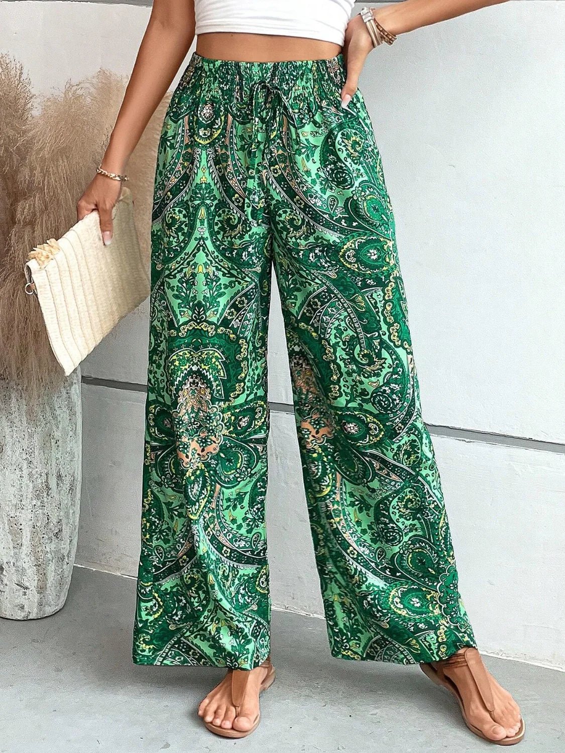 Lauren™ | Pantalon large imprimé