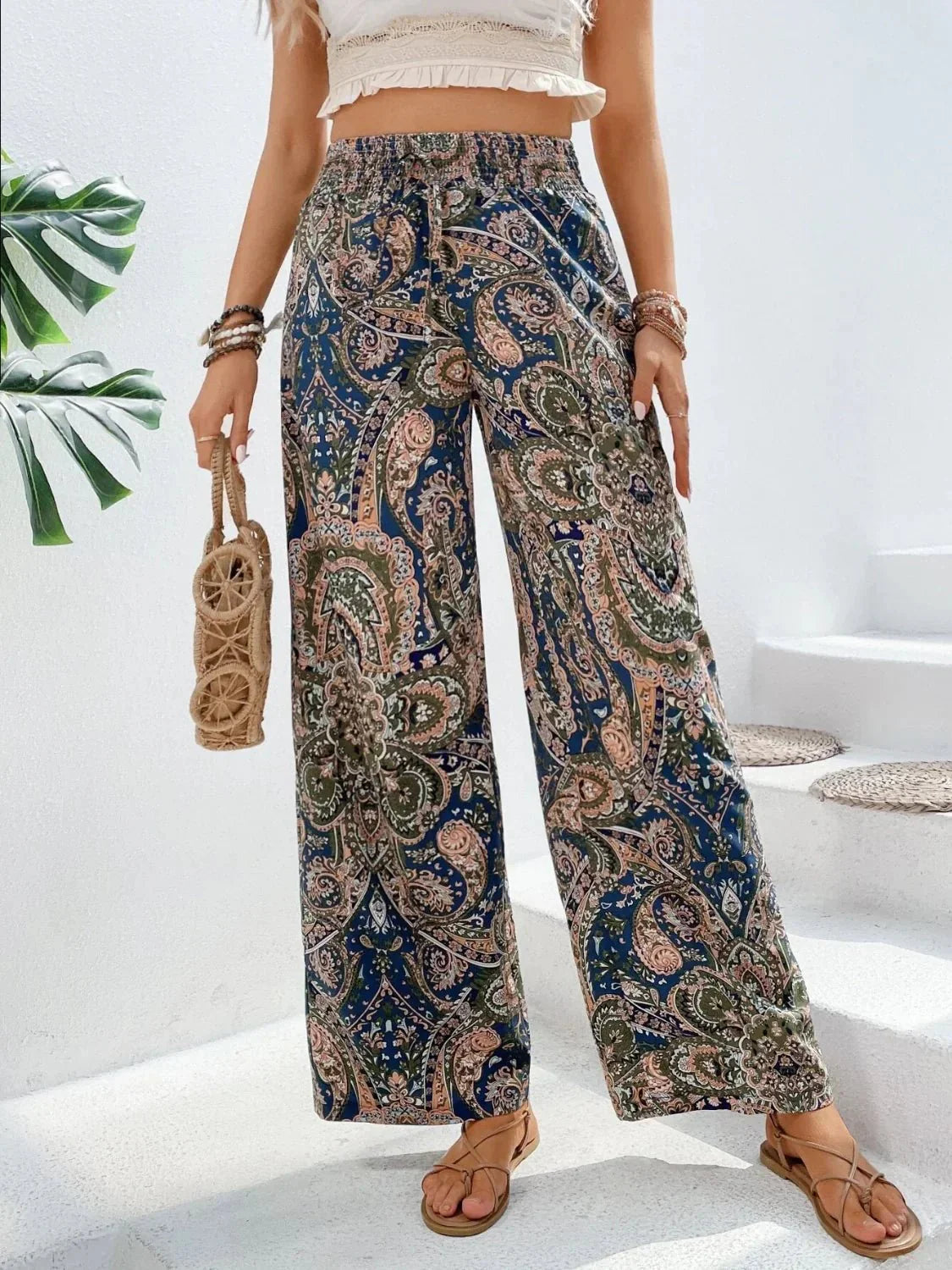 Lauren™ | Pantalon large imprimé