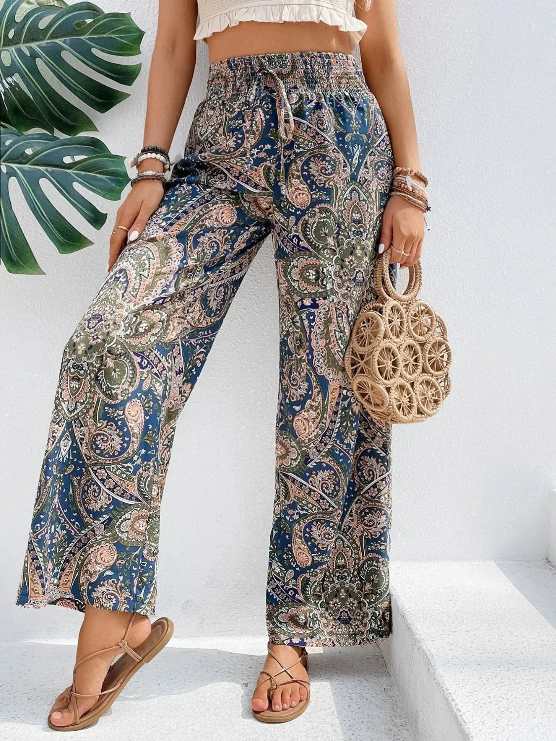 Lauren™ | Pantalon large imprimé