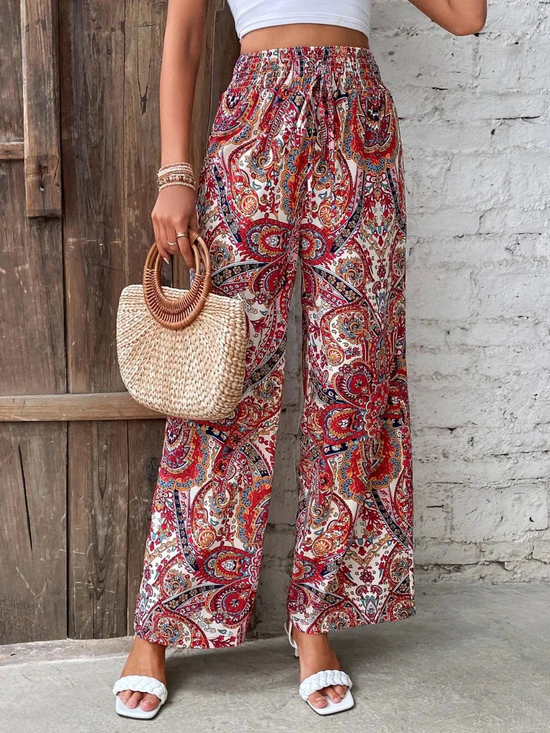 Lauren™ | Pantalon large imprimé