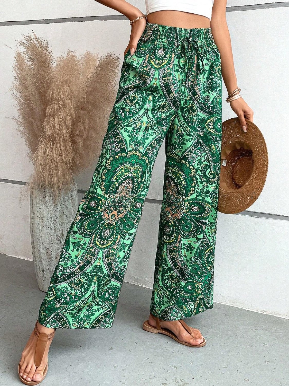 Lauren™ | Pantalon large imprimé
