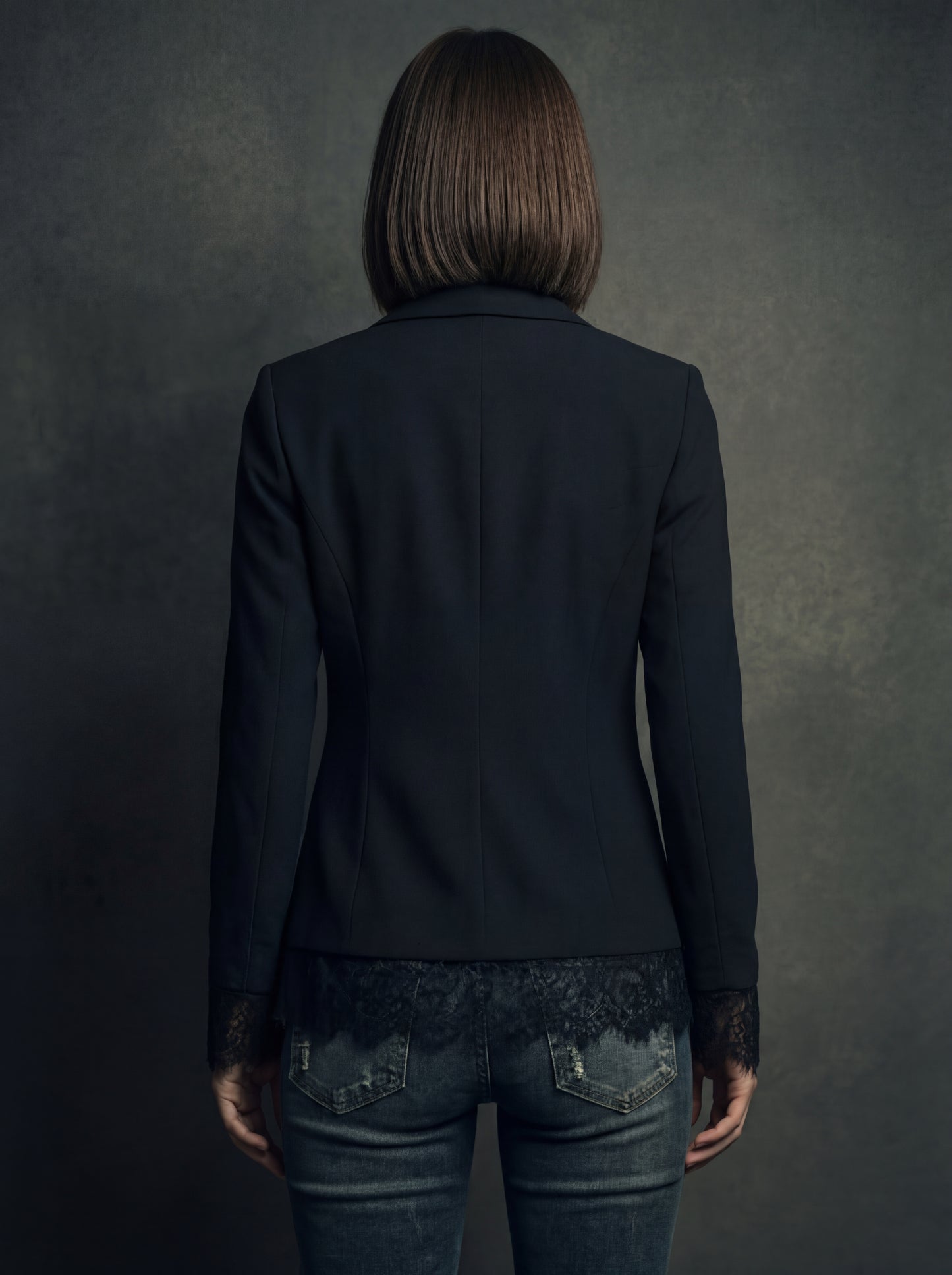 Colette · Blazer ajusté à détails ajourés