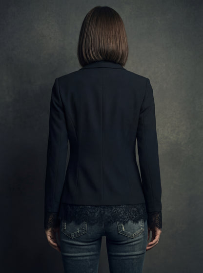 Colette · Blazer ajusté à détails ajourés