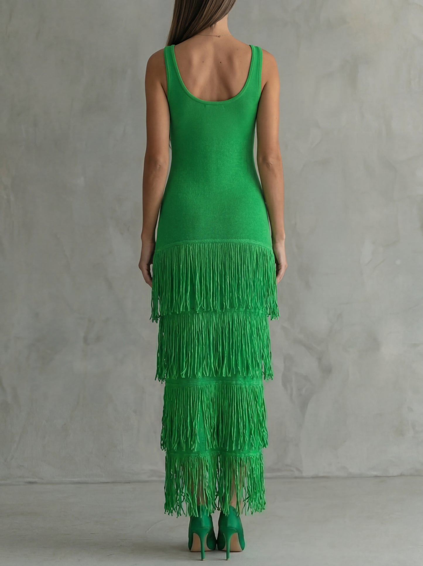 Odette · Robe longue dos nu à épaules larges