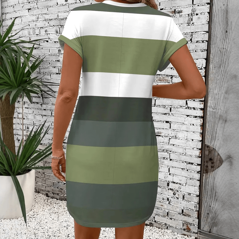 Maëlia™ | Robe Rayée Décontractée