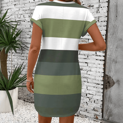 Maëlia™ | Robe Rayée Décontractée