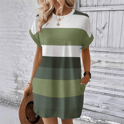 Maëlia™ | Robe Rayée Décontractée