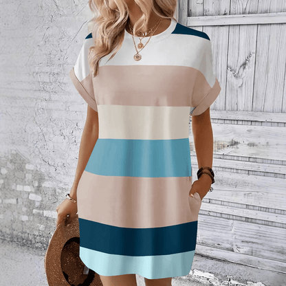 Maëlia™ | Robe Rayée Décontractée