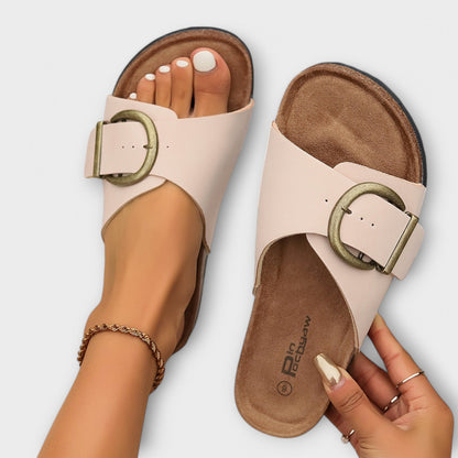Margie™ | Mules pour femme en liège avec brides à boucles