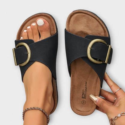 Margie™ | Mules pour femme en liège avec brides à boucles