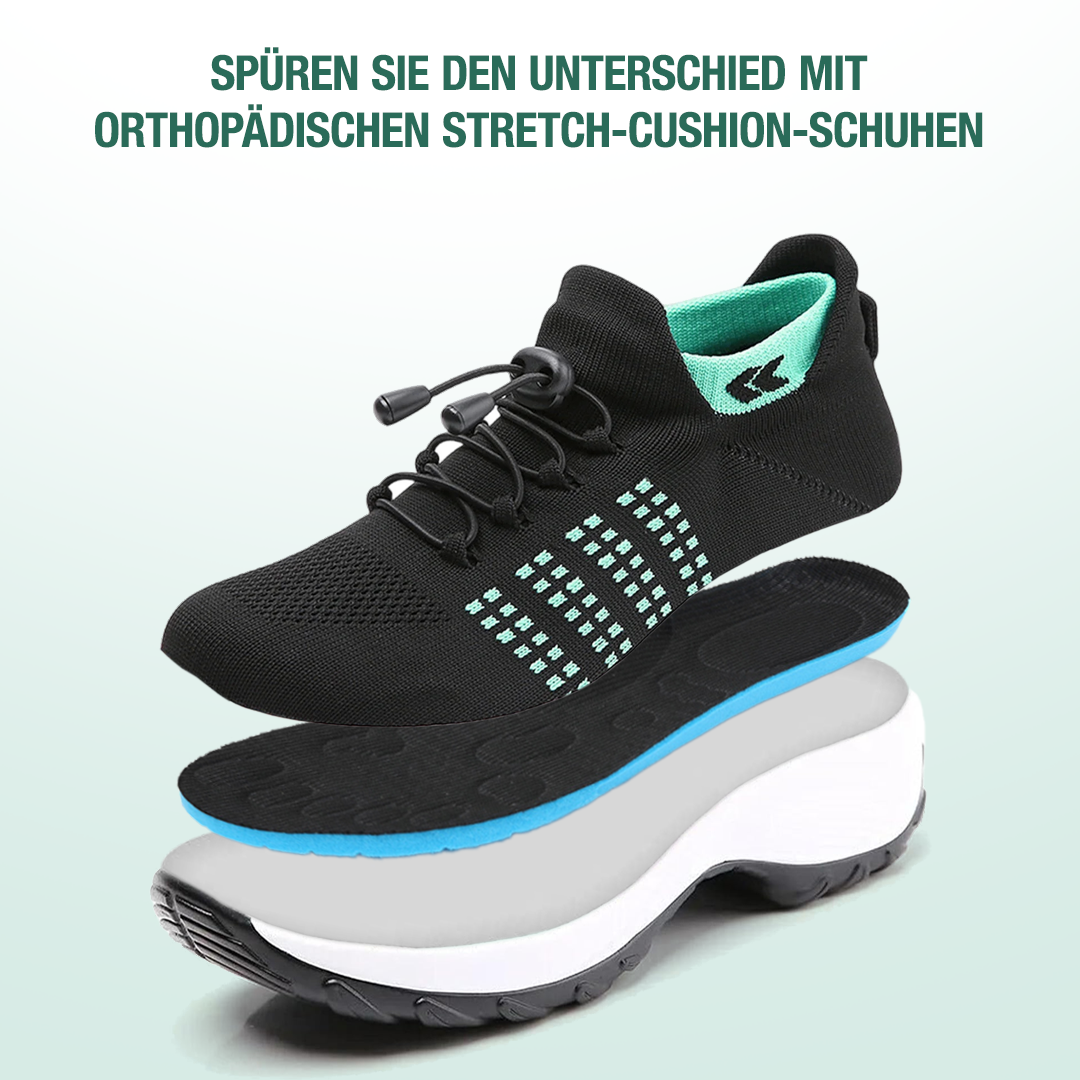 Ambulo Chaussures Orthopédiques en Tissu Tricoté - Vert Noir