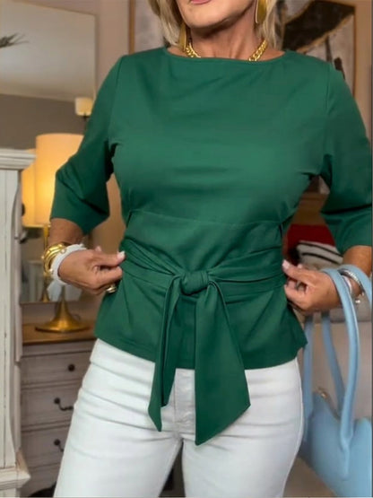 Yvonne · T-shirt décontracté à nouer