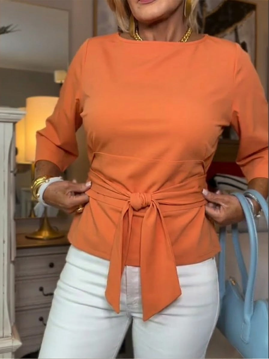 Yvonne · T-shirt décontracté à nouer