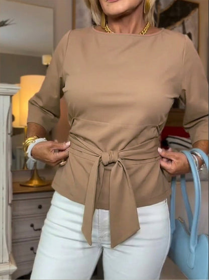 Yvonne · T-shirt décontracté à nouer
