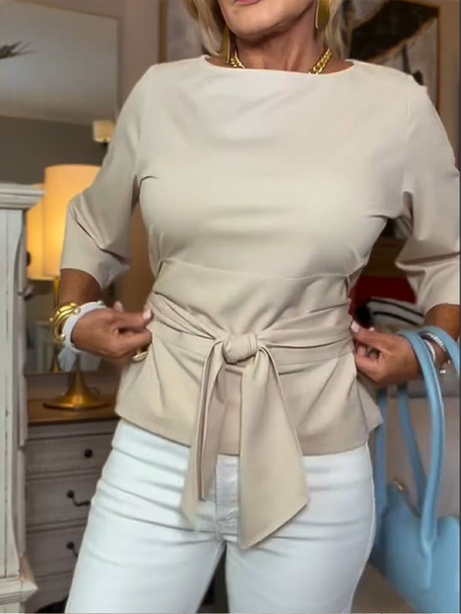 Yvonne · T-shirt décontracté à nouer
