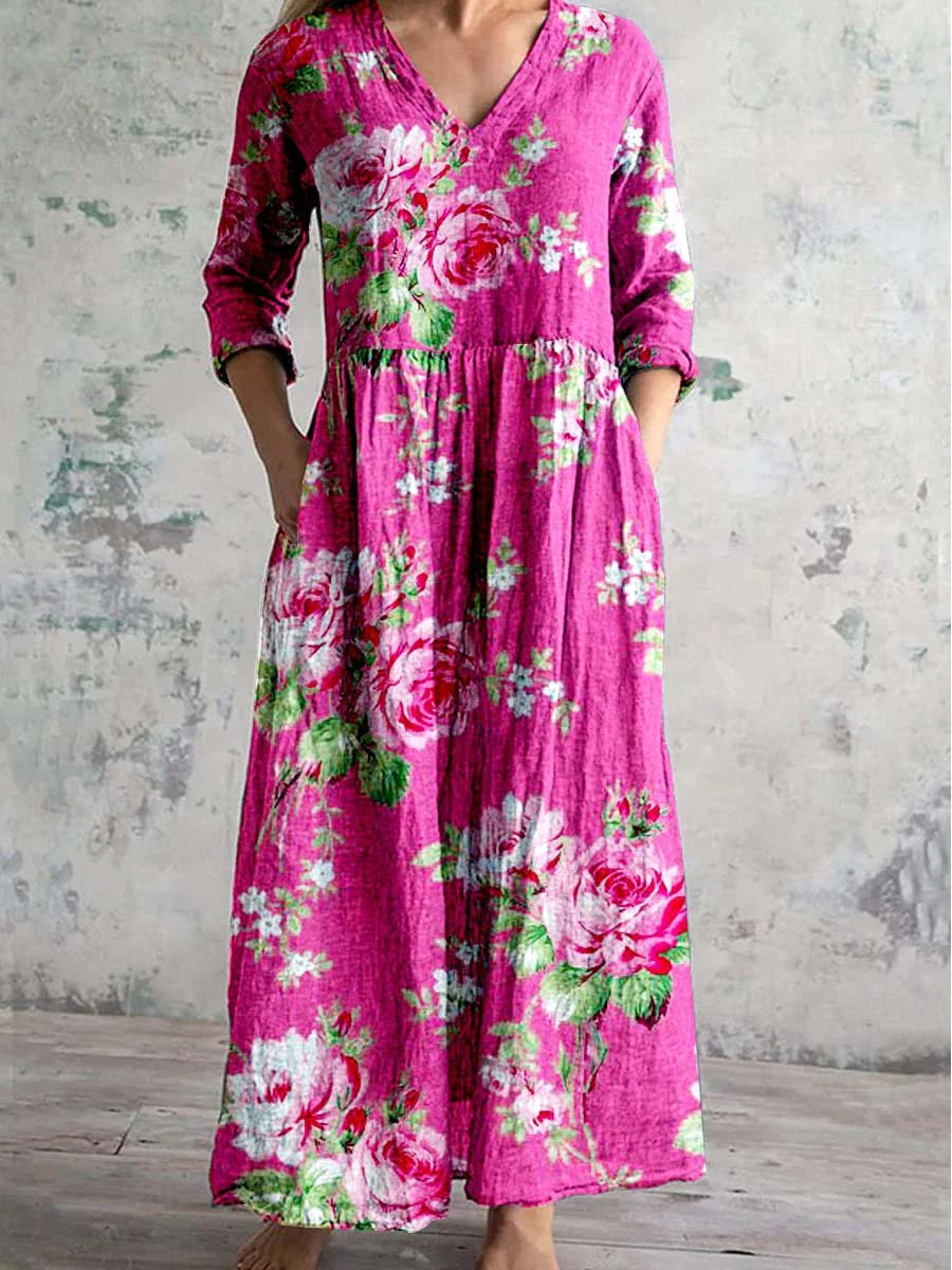 Rosaline - Robe à Fleurs Audacieuses
